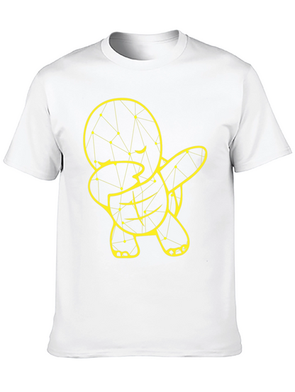 Geometric Turtle Dab T-Shirt - Modern Graphic Tee