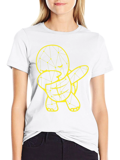Geometric Turtle Dab T-Shirt - Modern Graphic Tee