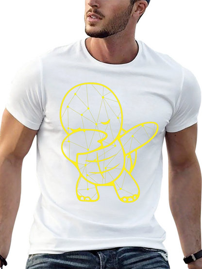 Geometric Turtle Dab T-Shirt - Modern Graphic Tee