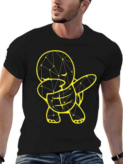 Geometric Turtle Dab T-Shirt - Modern Graphic Tee