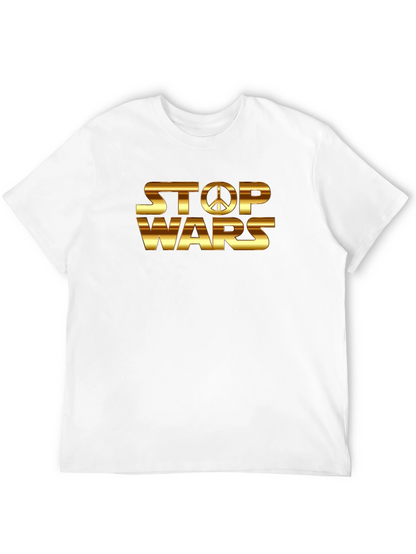 Stop Wars Peace Sign Graphic T-Shirt
