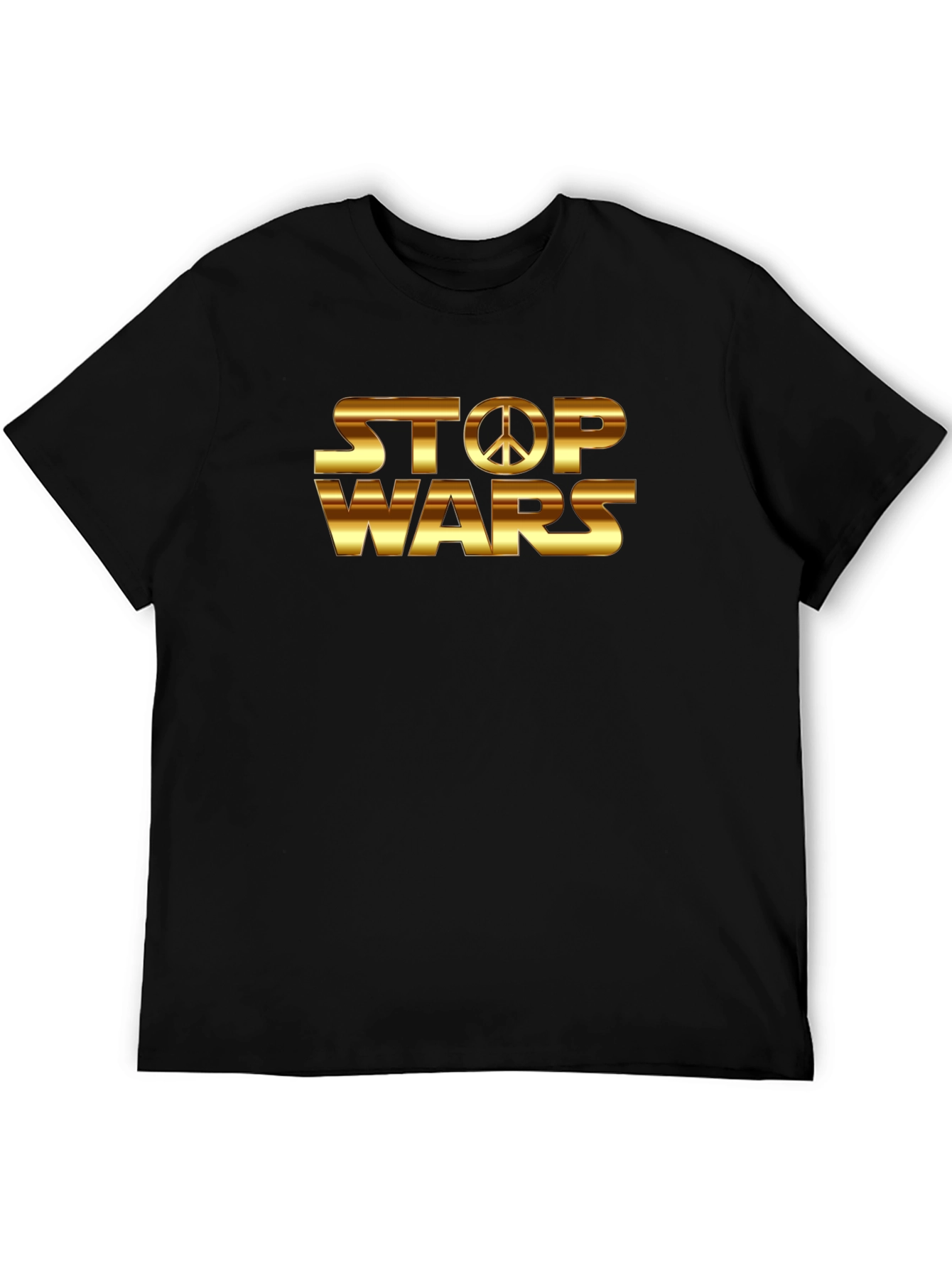 Stop Wars Peace Sign Graphic T-Shirt