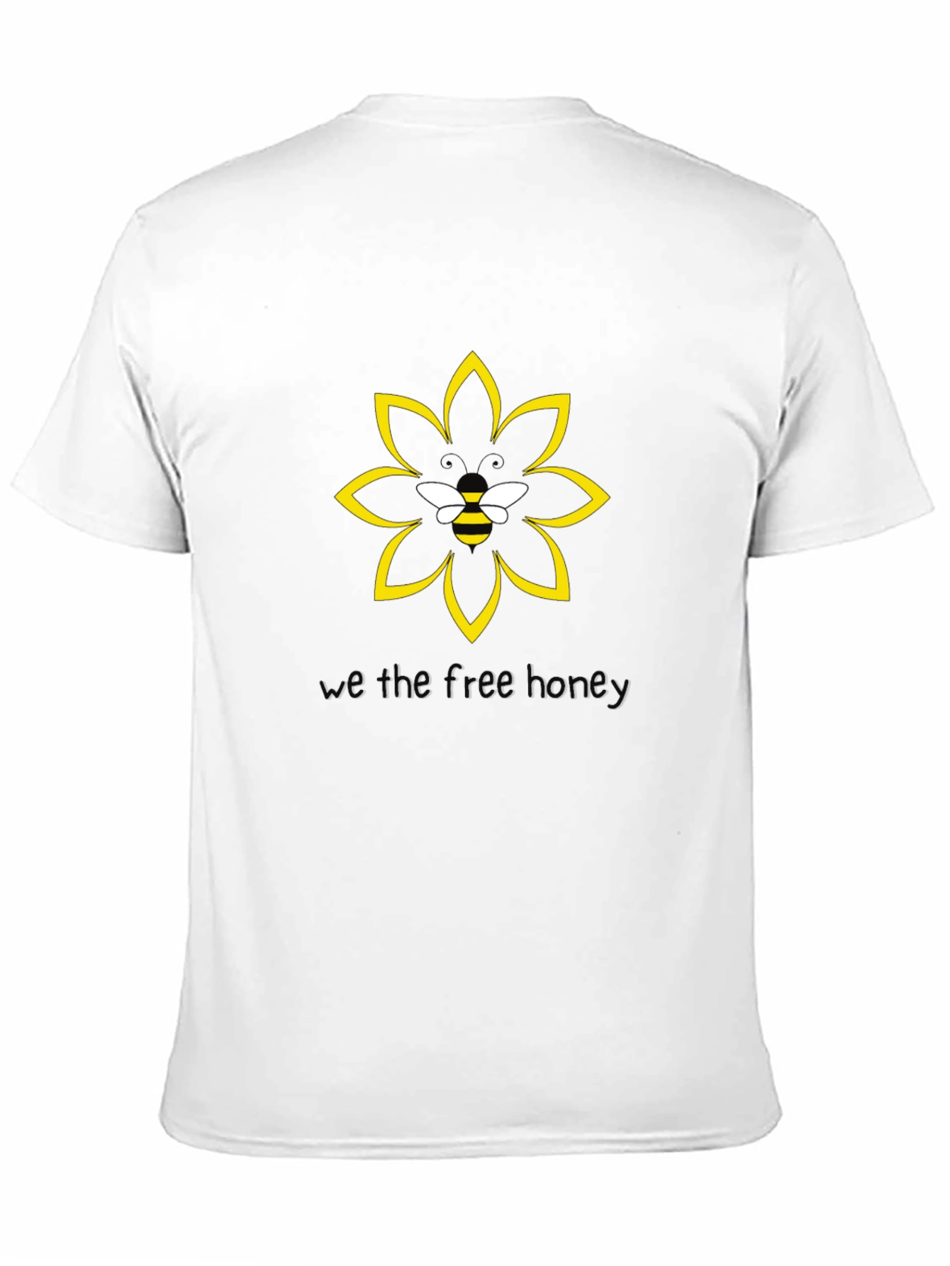 Honey Bee Flower Graphic T-Shirt