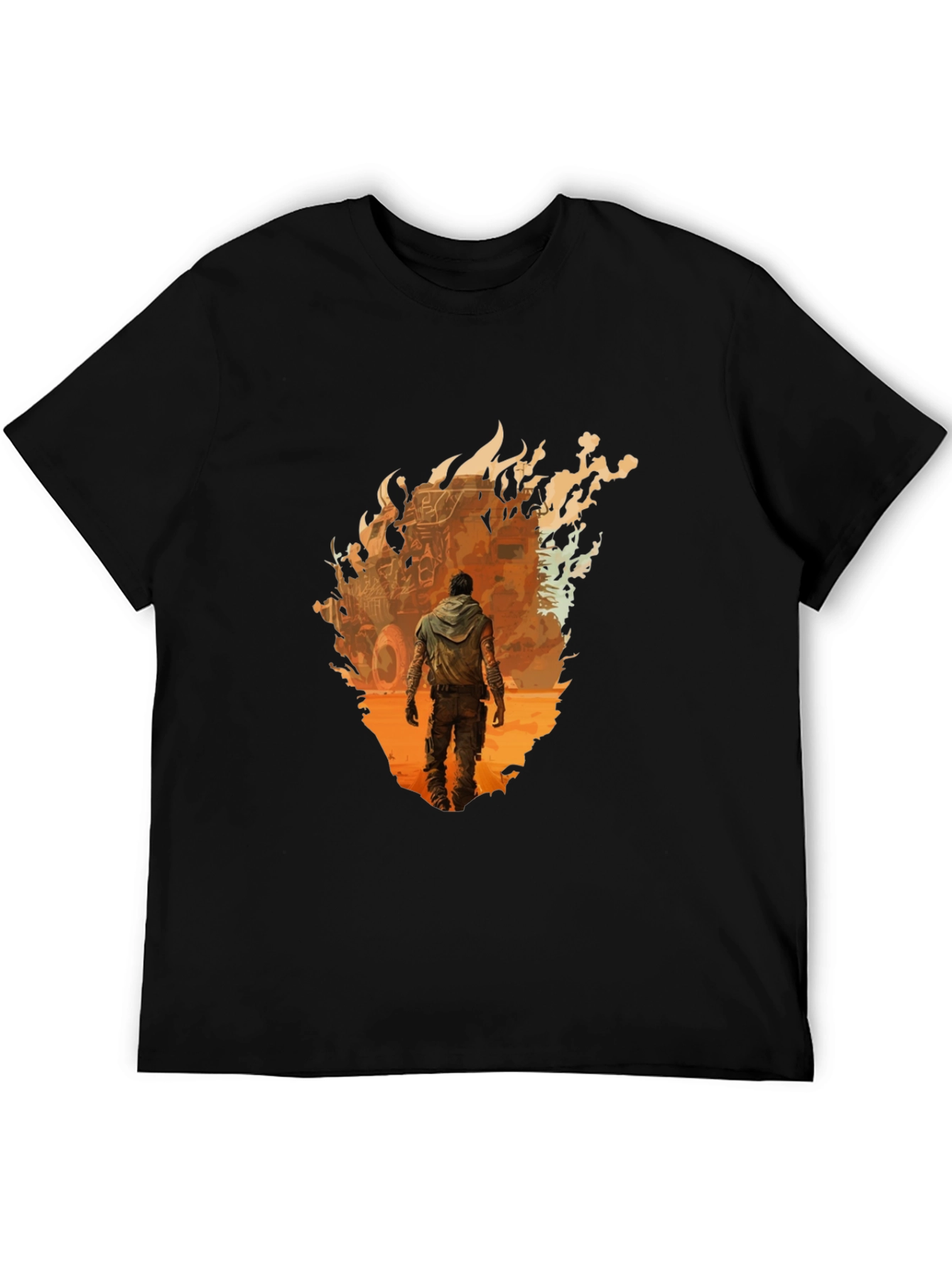 Apocalyptic Survivor Graphic Tee - Black