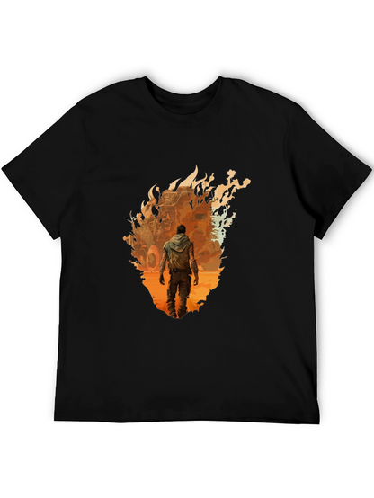 Apocalyptic Survivor Graphic Tee - Black