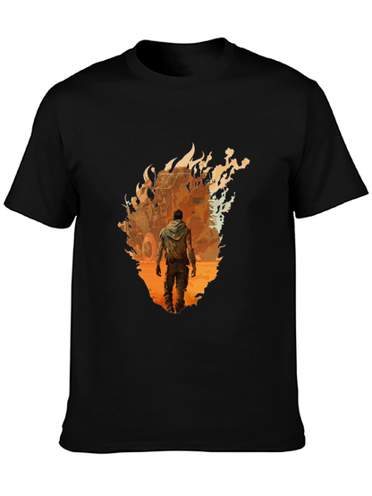 Apocalyptic Survivor Graphic Tee - Black