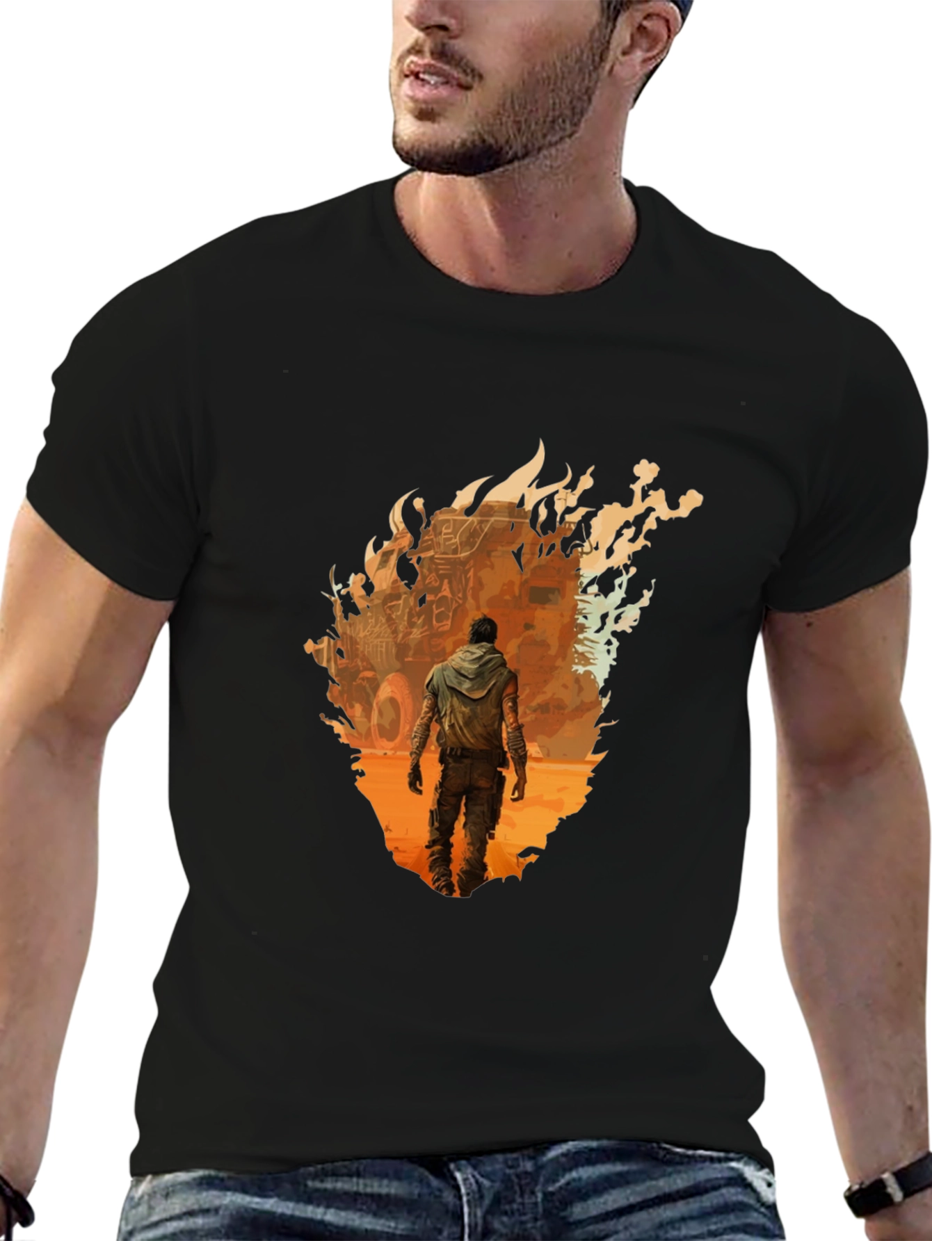 Apocalyptic Survivor Graphic Tee - Black