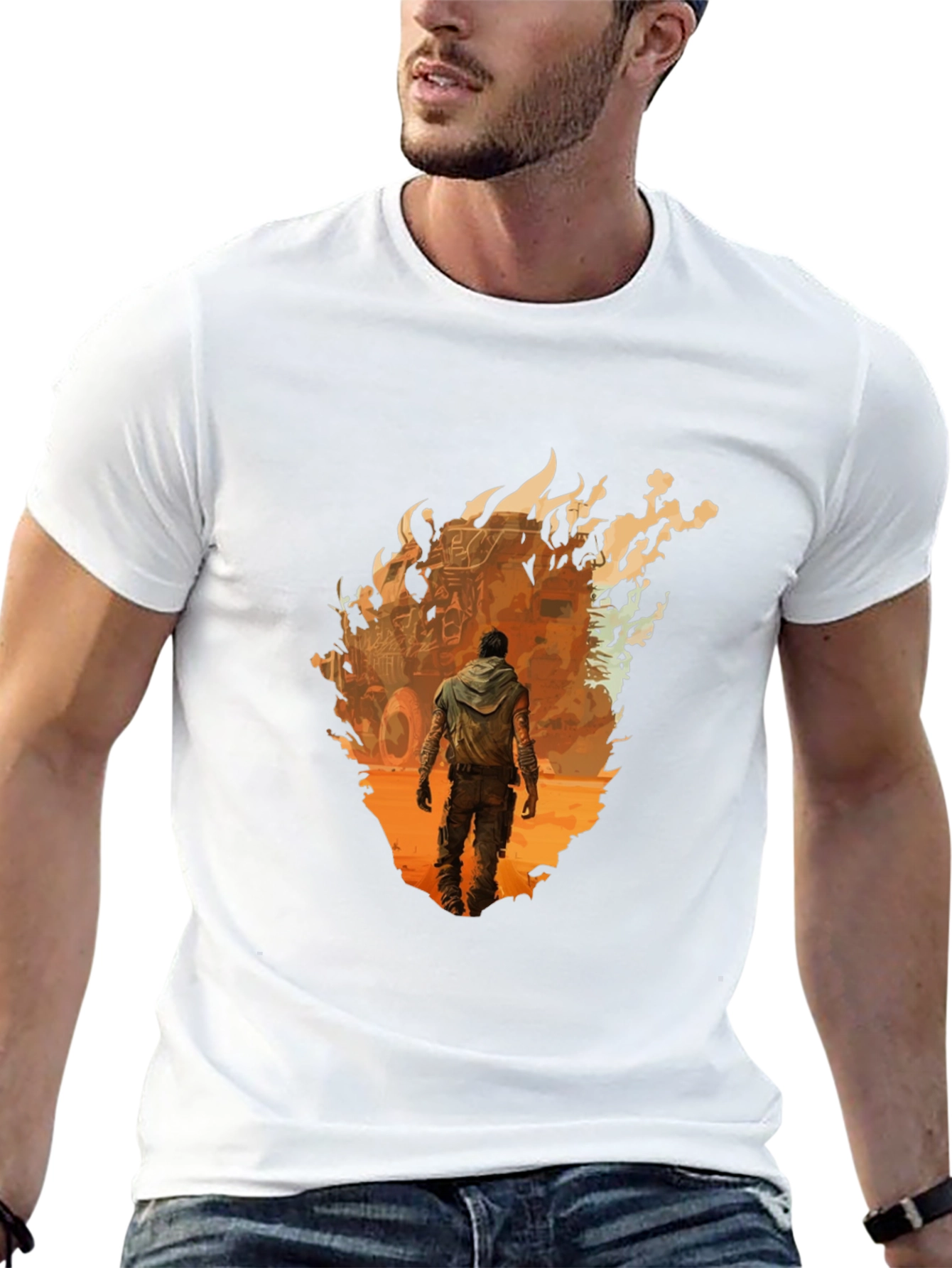 Apocalyptic Survivor Graphic Tee - Black