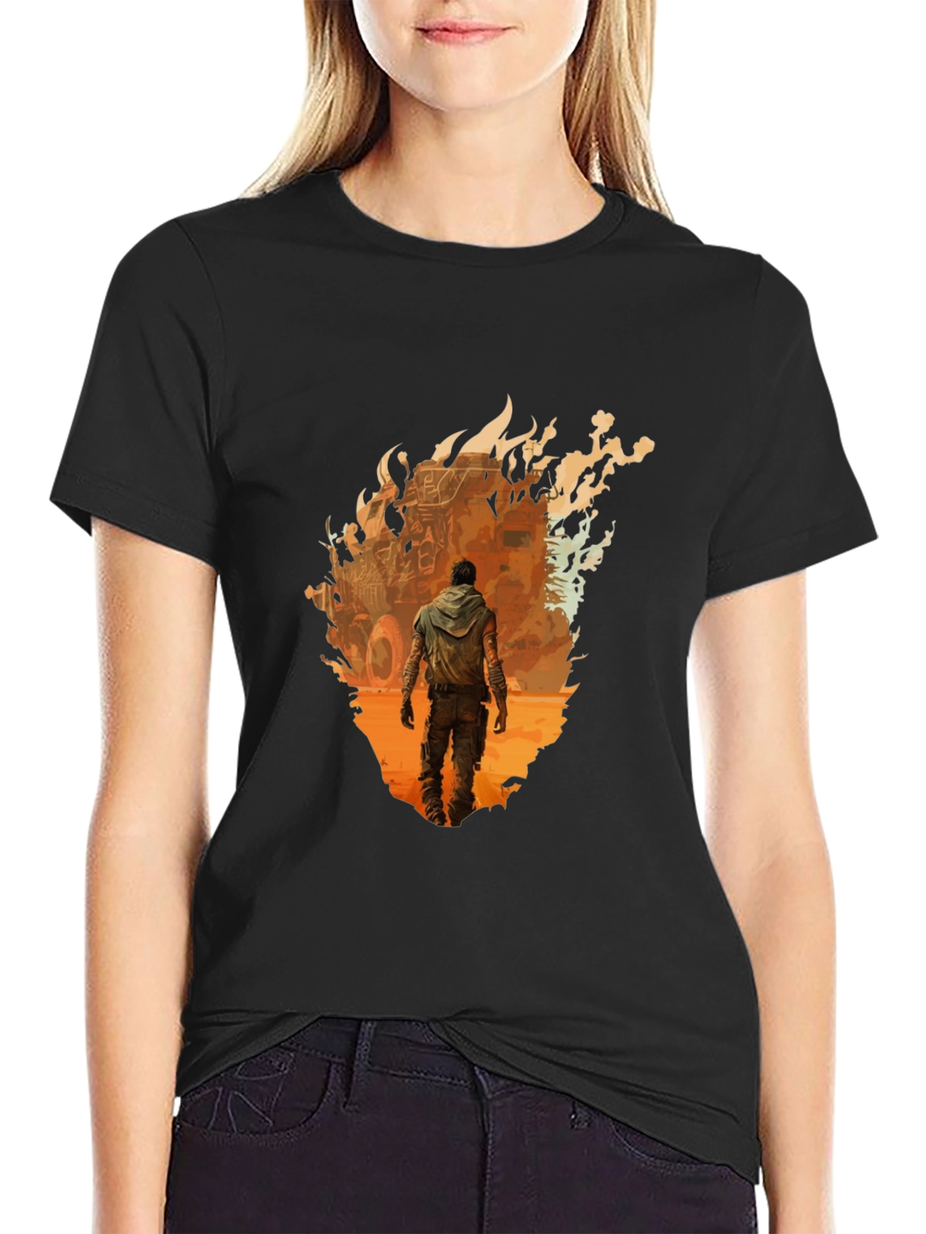 Apocalyptic Survivor Graphic Tee - Black