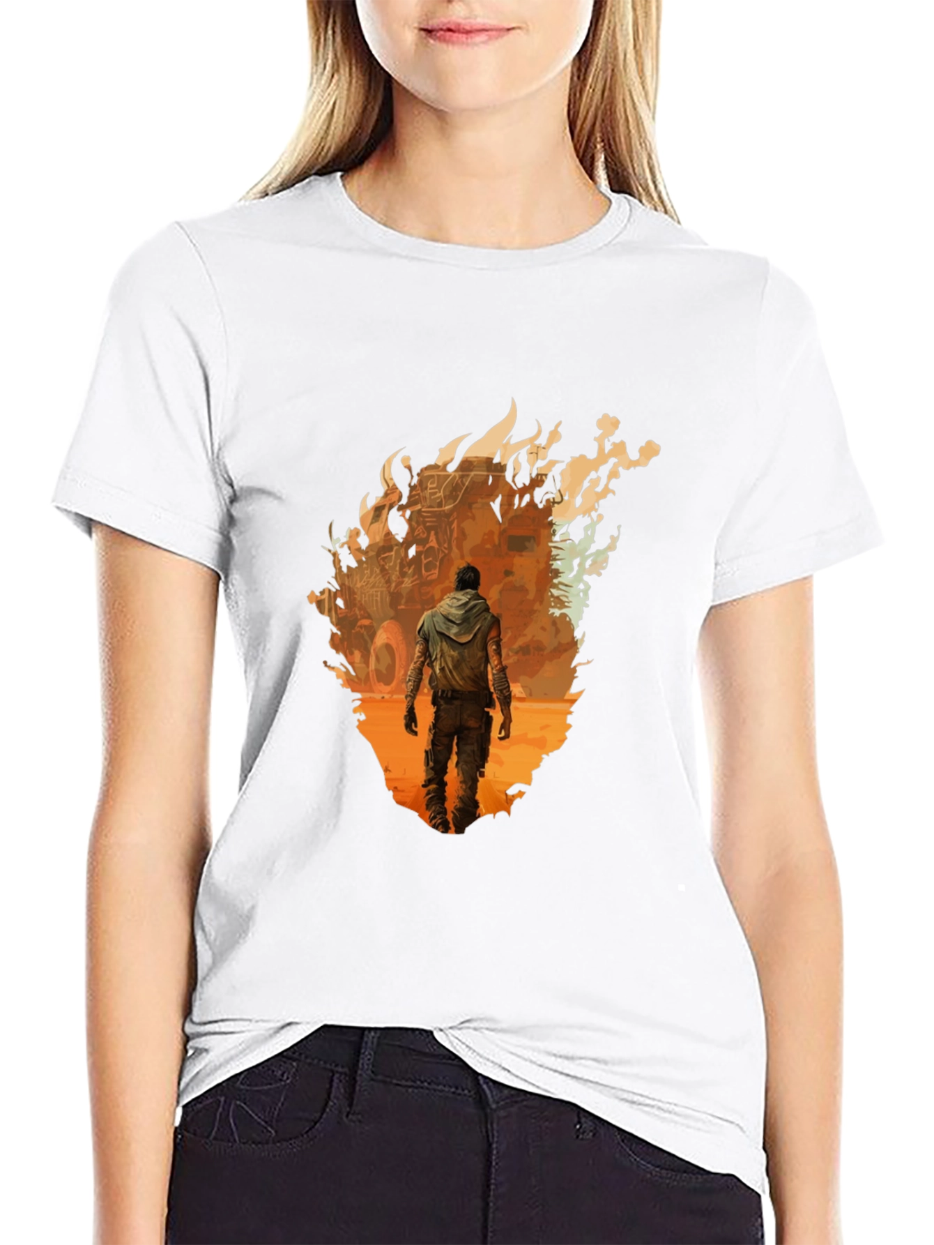 Apocalyptic Survivor Graphic Tee - Black
