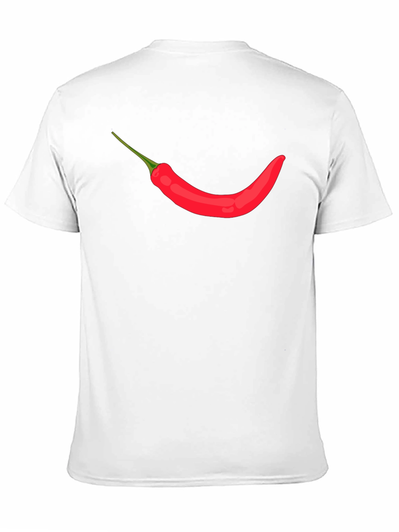 Mens Black T-shirt with Chili Pepper Design