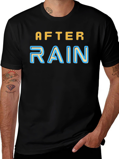 After Rain Graphic Tee - Soft Black T-Shirt