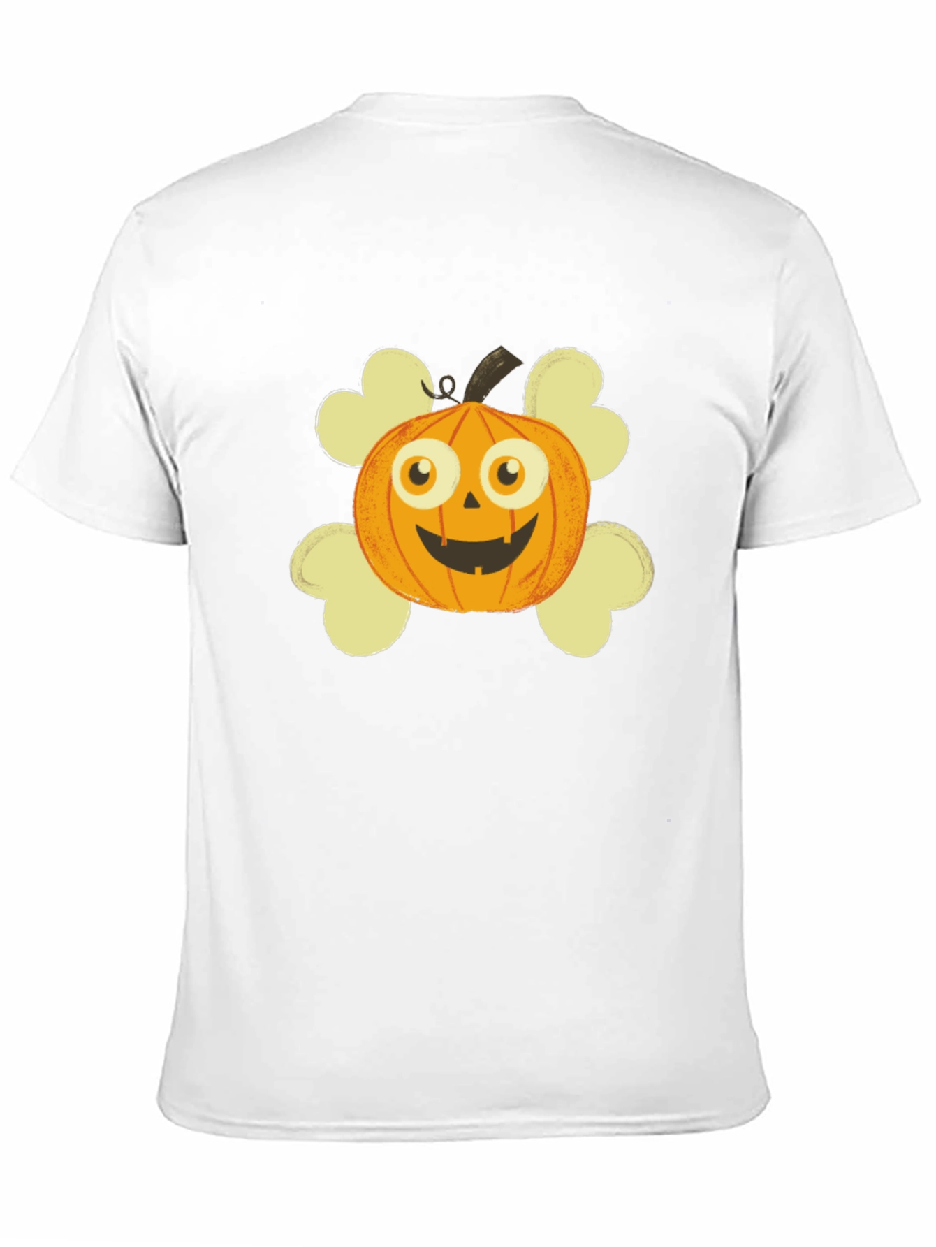 Pumpkin Skull Graphic T-Shirt
