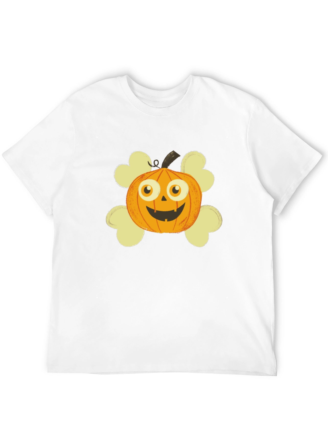 Pumpkin Skull Graphic T-Shirt