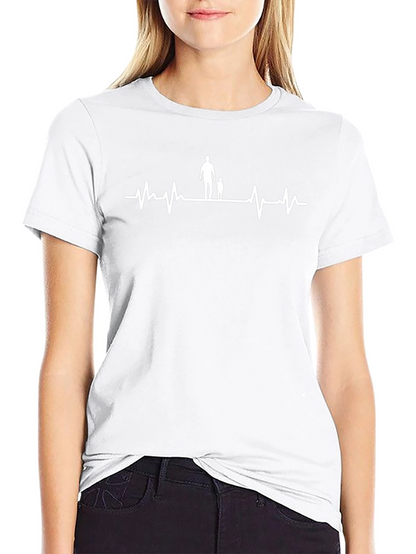 Heartbeat Dad & Child Graphic Tee - Black