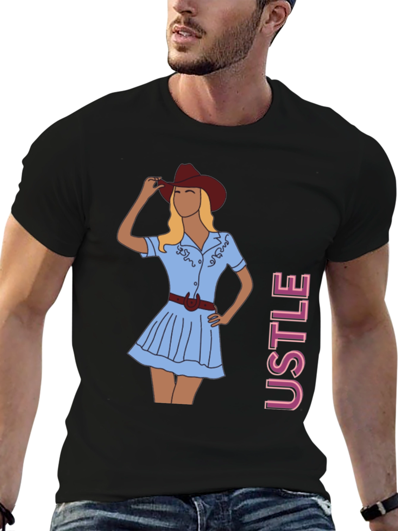 Cowgirl Graphic Tee - Trendy Western Style T-Shirt