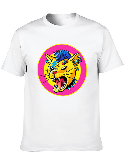 Punk Rock Cat Graphic Tee