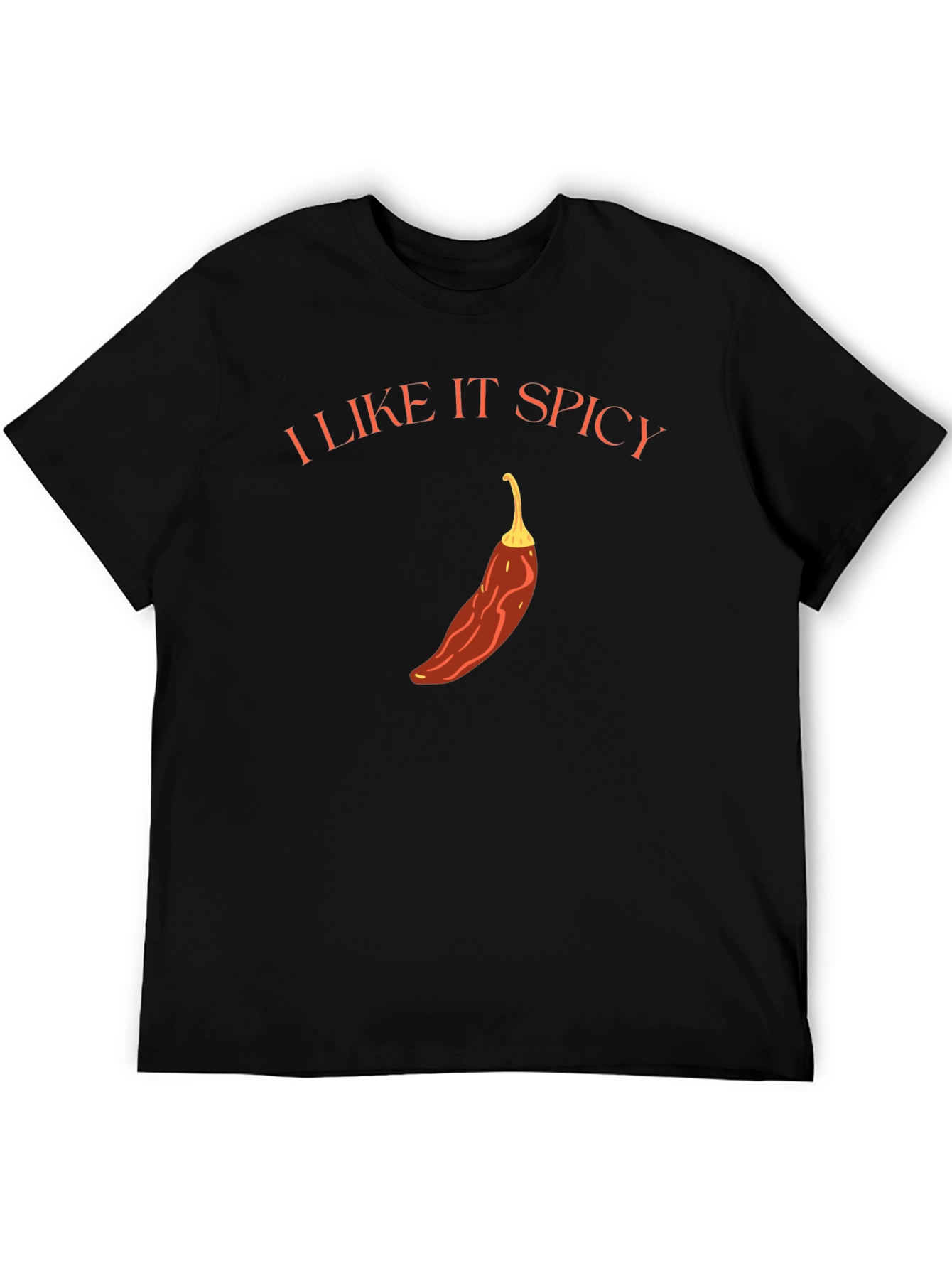 I Like It Spicy Graphic T-Shirt - Black