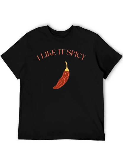 I Like It Spicy Graphic T-Shirt - Black