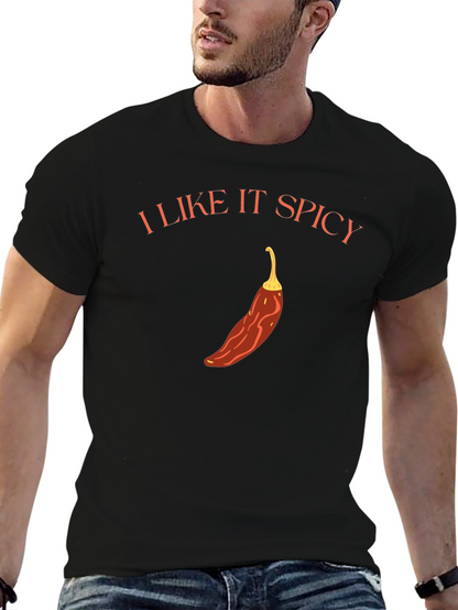 I Like It Spicy Graphic T-Shirt - Black