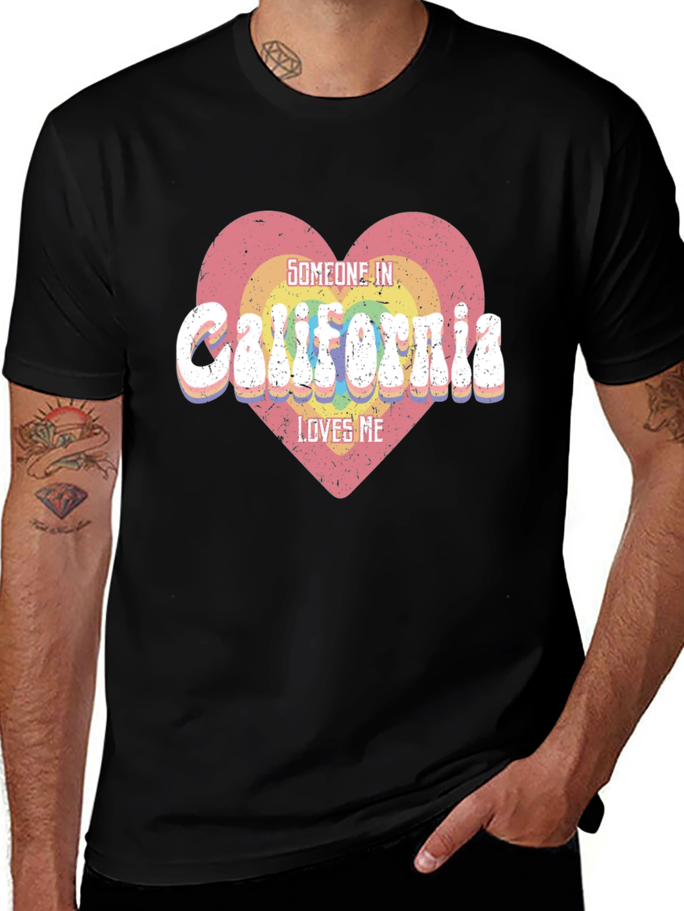 California Love Heart T-Shirt