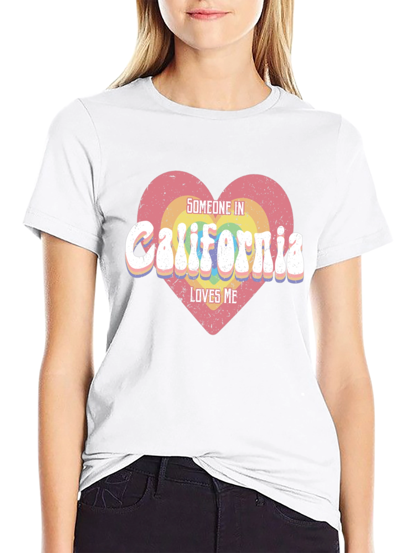 California Love Heart T-Shirt