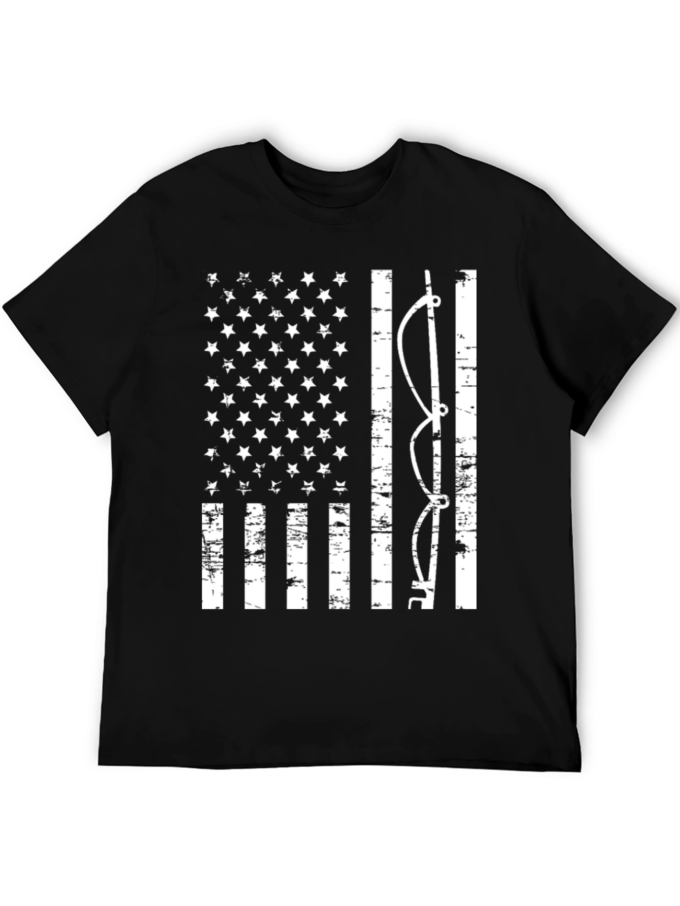 American Flag Bow Fishing T-Shirt