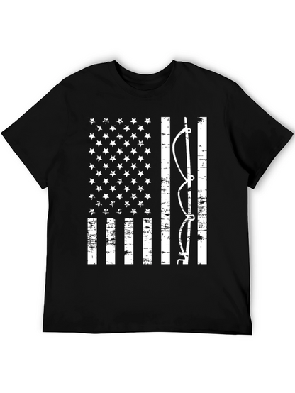 American Flag Bow Fishing T-Shirt