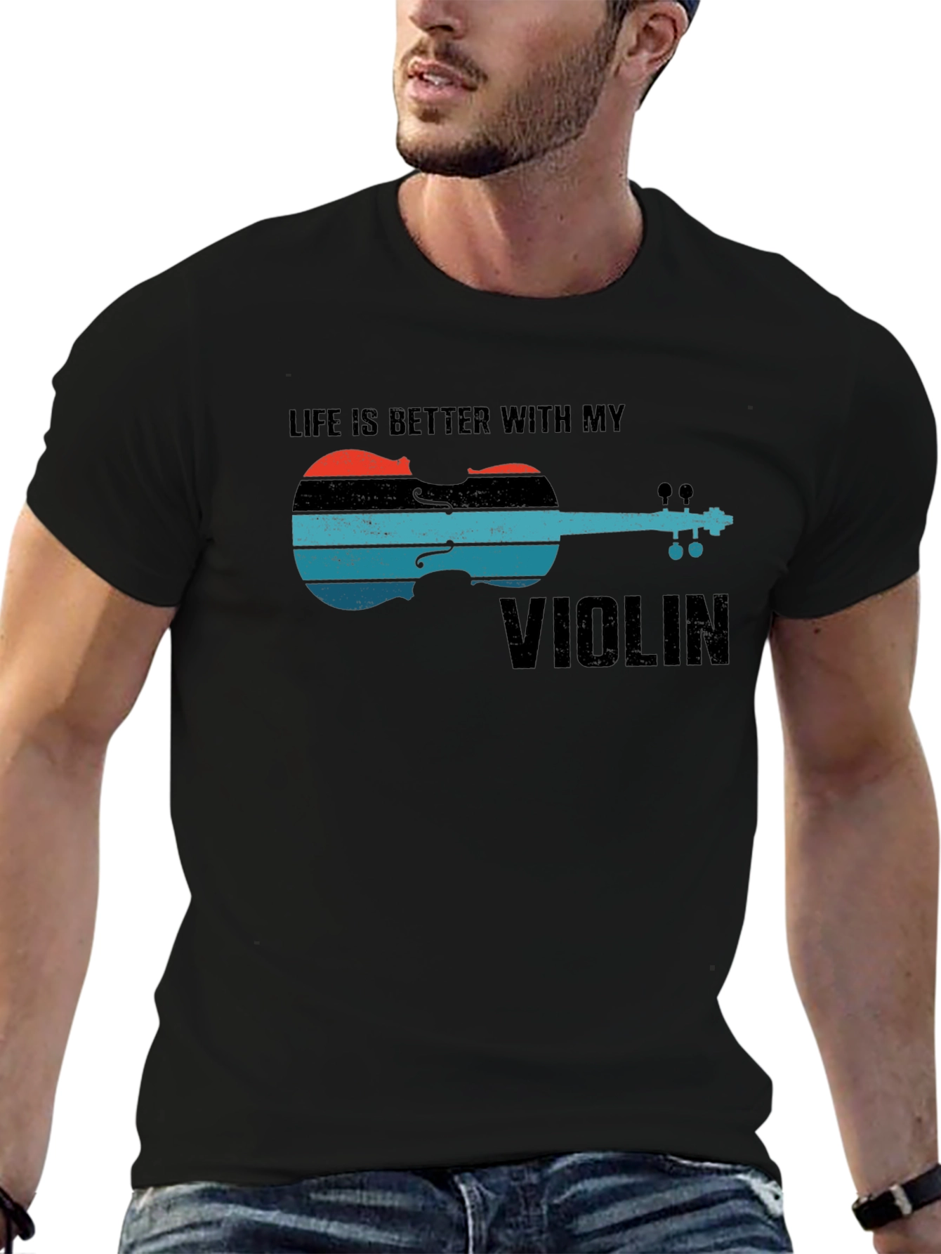 Life is Better with My Violin Graphic Tee