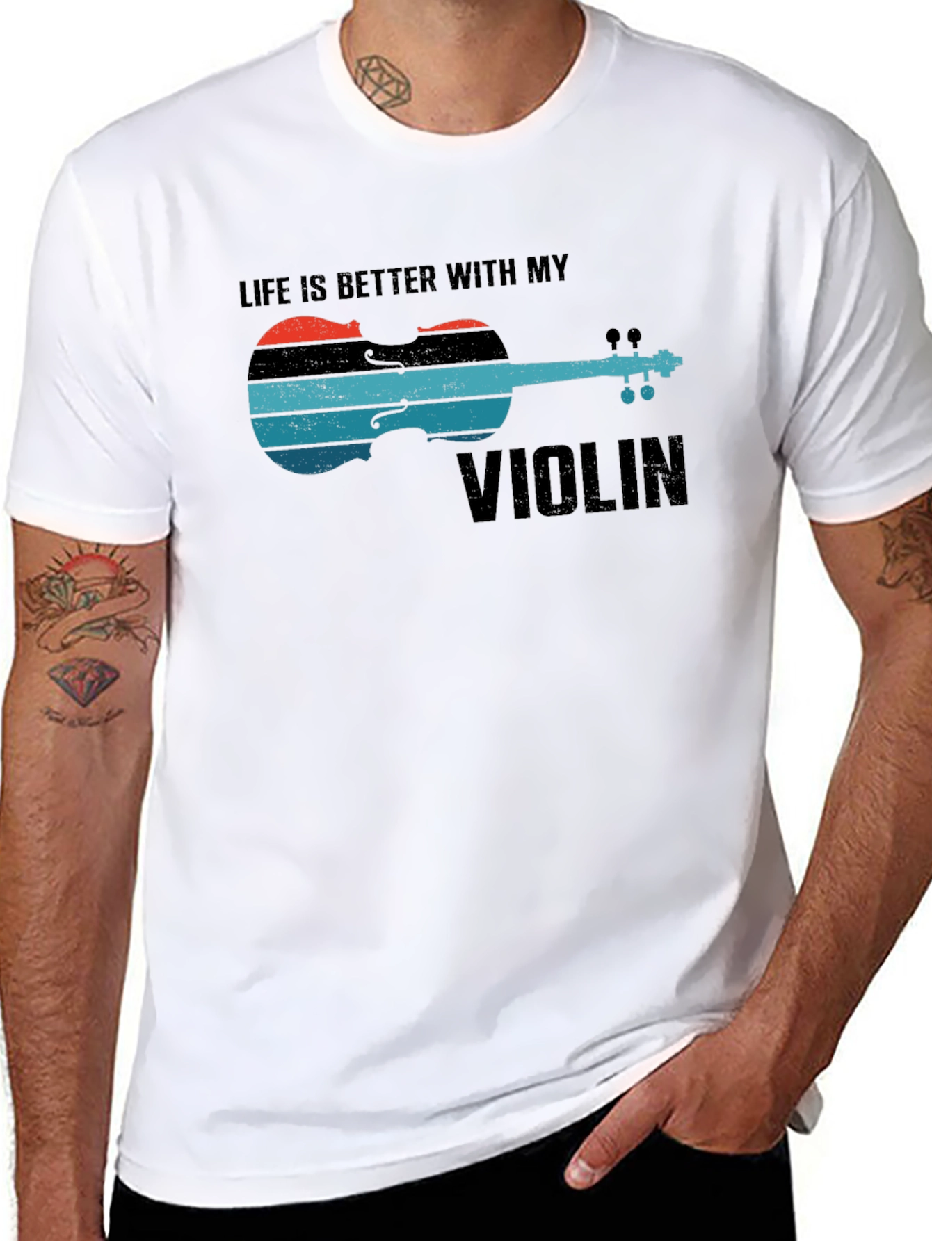Life is Better with My Violin Graphic Tee
