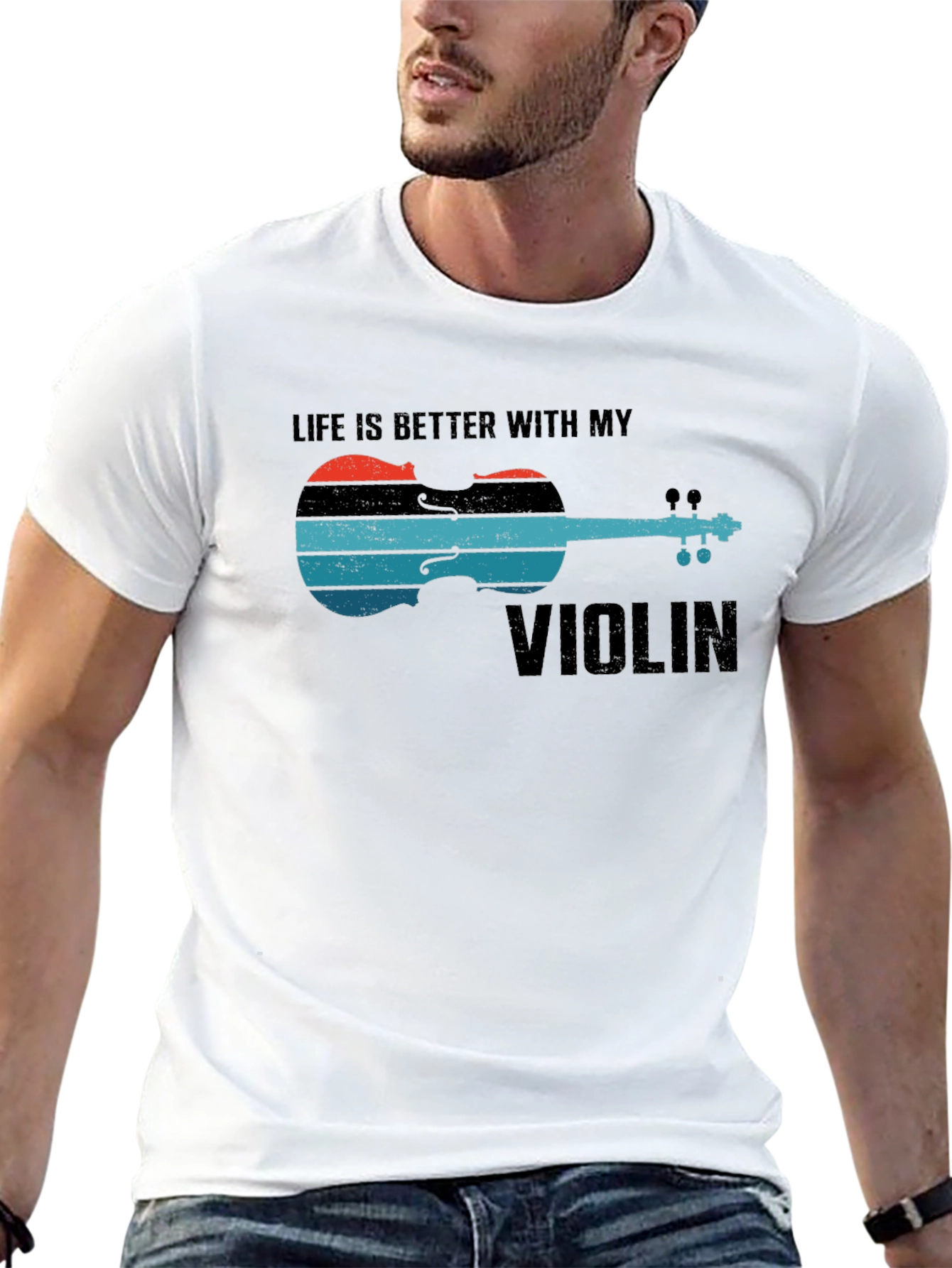 Life is Better with My Violin Graphic Tee