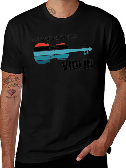 Life is Better with My Violin Graphic Tee