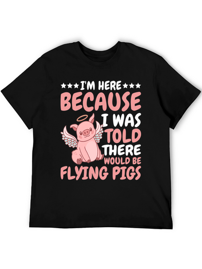 Flying Pig T-Shirt - Funny Animal Graphic Tee