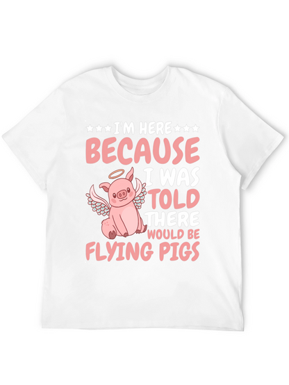 Flying Pig T-Shirt - Funny Animal Graphic Tee