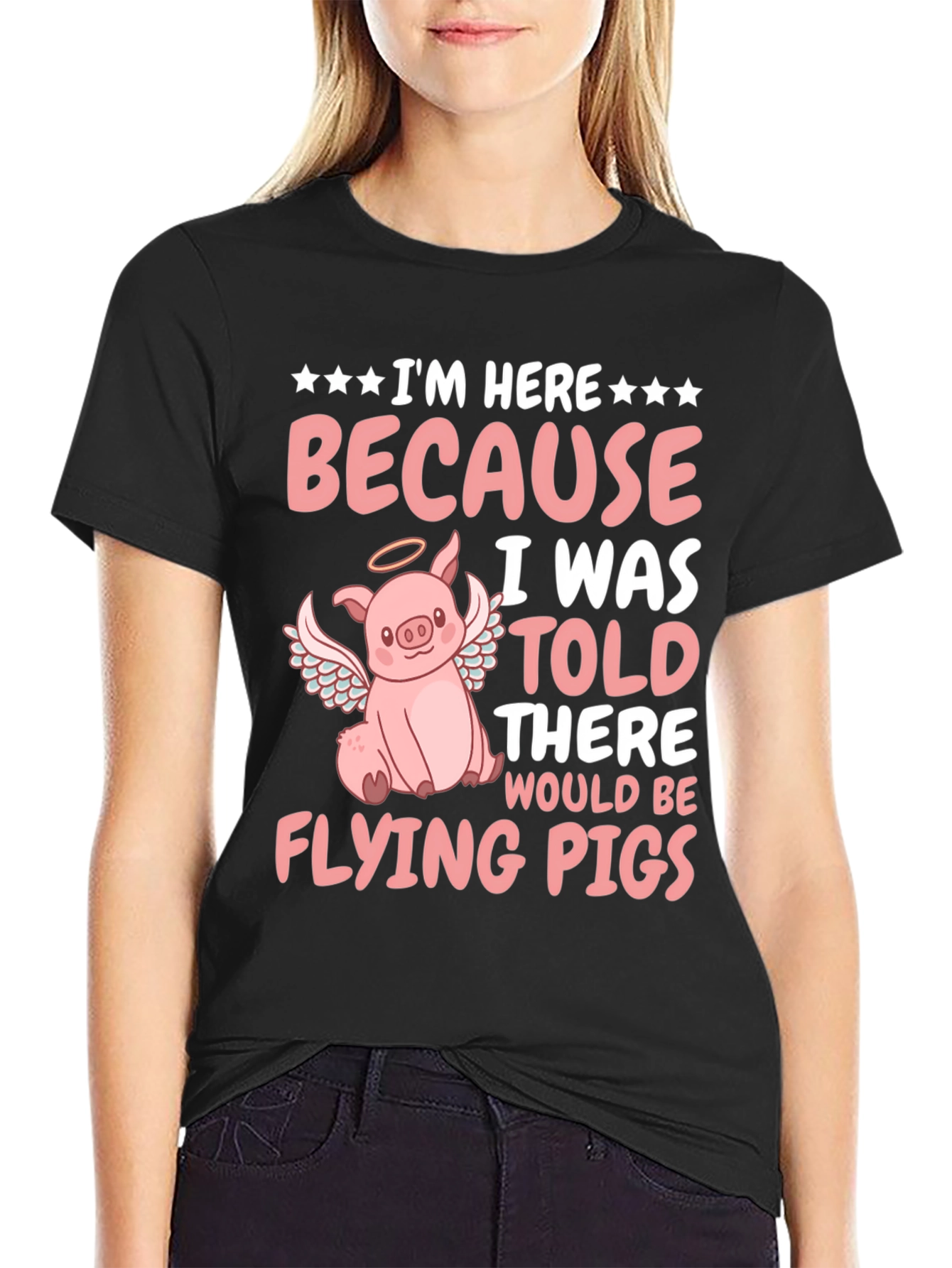 Flying Pig T-Shirt - Funny Animal Graphic Tee