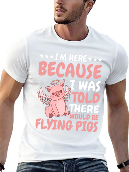 Flying Pig T-Shirt - Funny Animal Graphic Tee
