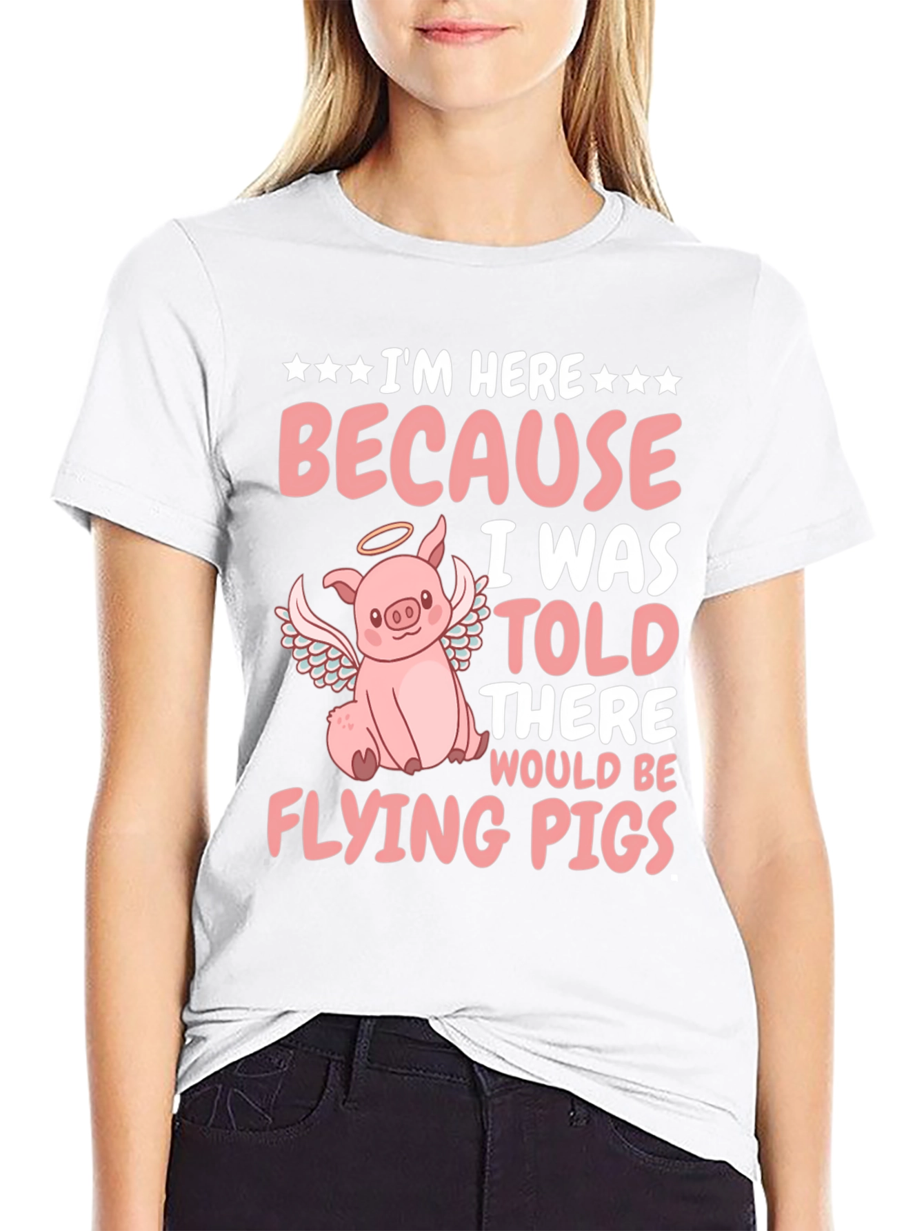 Flying Pig T-Shirt - Funny Animal Graphic Tee