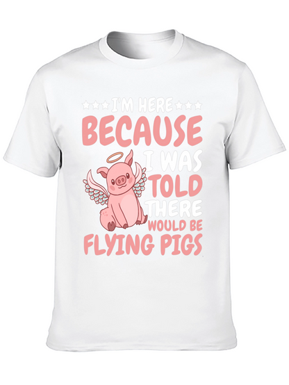 Flying Pig T-Shirt - Funny Animal Graphic Tee