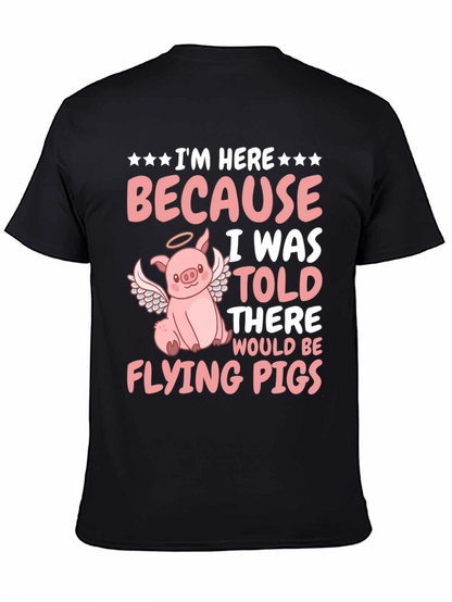 Flying Pig T-Shirt - Funny Animal Graphic Tee