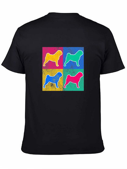 Pop Art Dog Graphic Tee - Unique Style