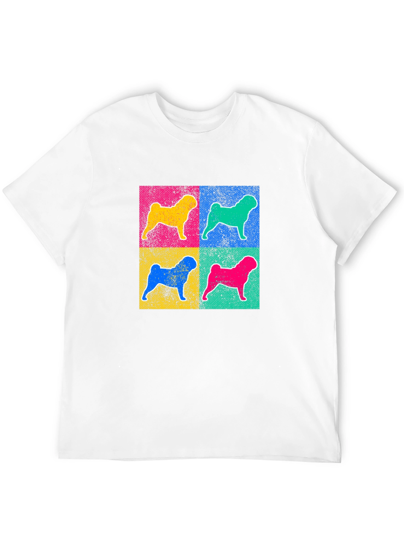 Pop Art Dog Graphic Tee - Unique Style