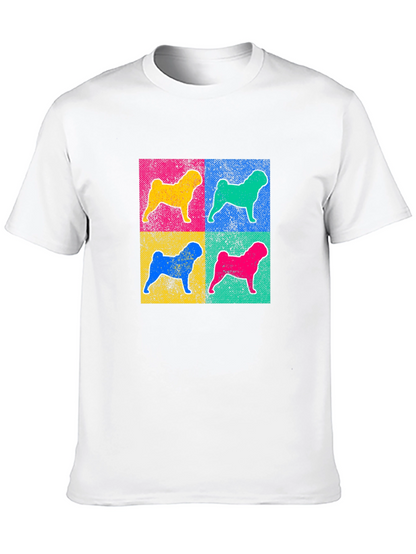 Pop Art Dog Graphic Tee - Unique Style