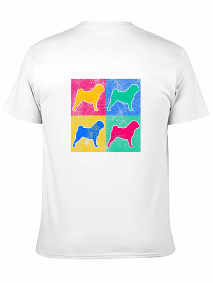 Pop Art Dog Graphic Tee - Unique Style