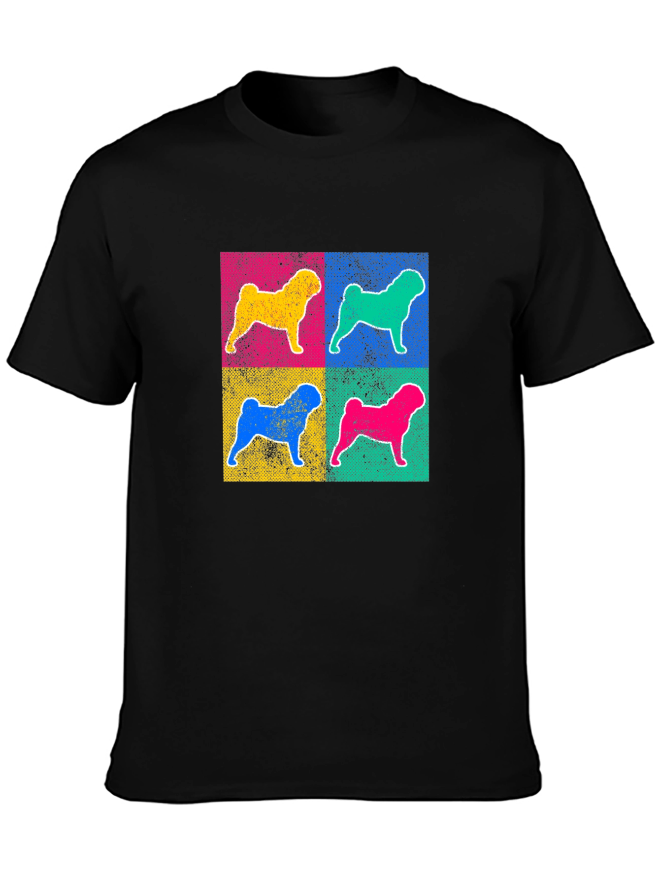 Pop Art Dog Graphic Tee - Unique Style