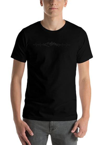 Minimalist Black Mountainscape T-Shirt