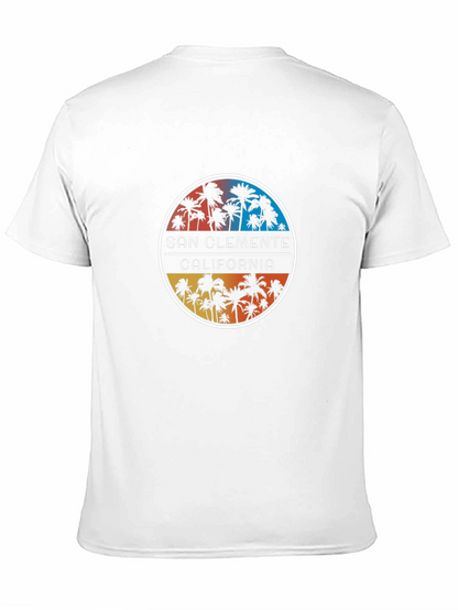 San Clemente California Palm Tree Graphic Tee