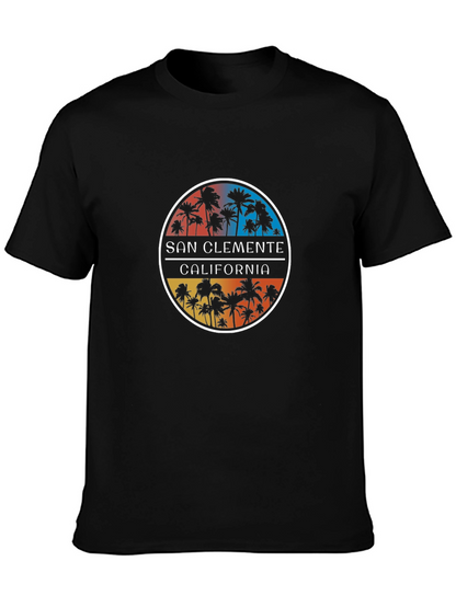 San Clemente California Palm Tree Graphic Tee