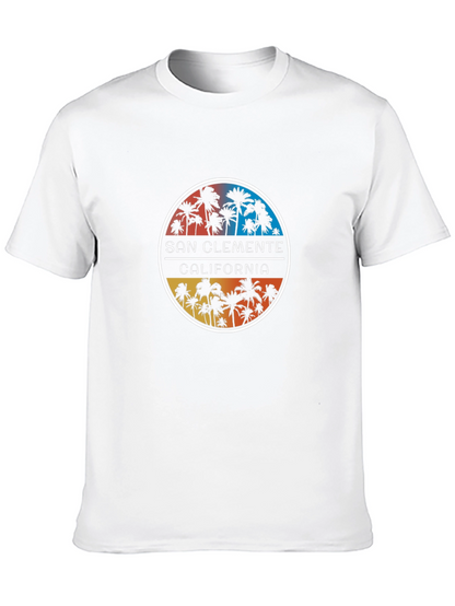 San Clemente California Palm Tree Graphic Tee