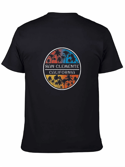 San Clemente California Palm Tree Graphic Tee