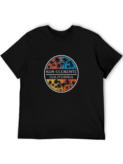 San Clemente California Palm Tree Graphic Tee
